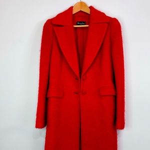 Massimo Dutti Womens Tailored Wool Coat
